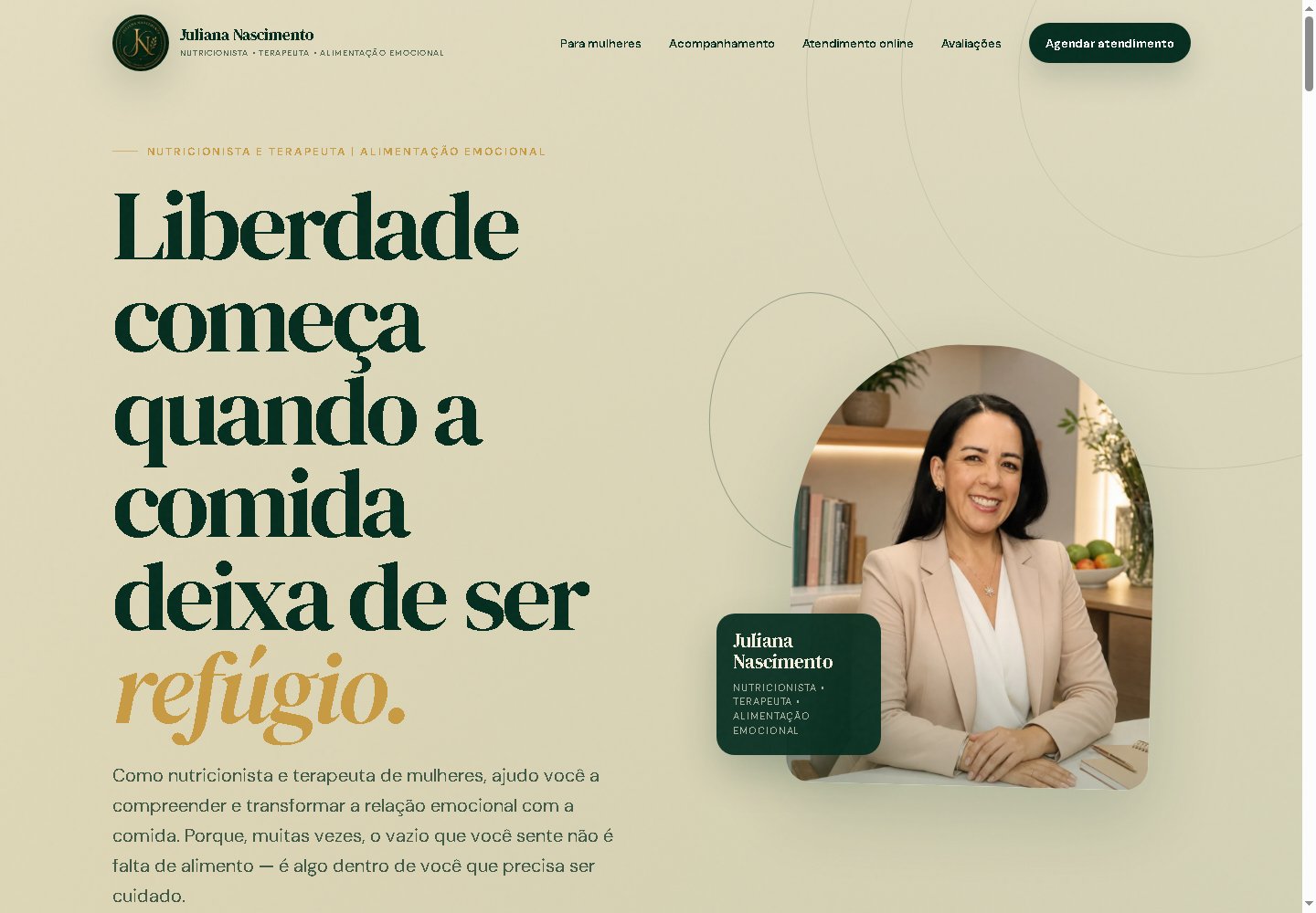 Página inicial de Juliana Nascimento